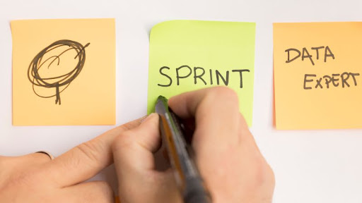 In the scrum methodology, a sprint means 1-4 weeks of work, a race.