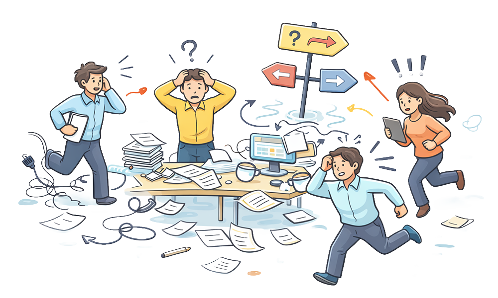 Az agilis csapatérettség első szintje az ad-hoc működés